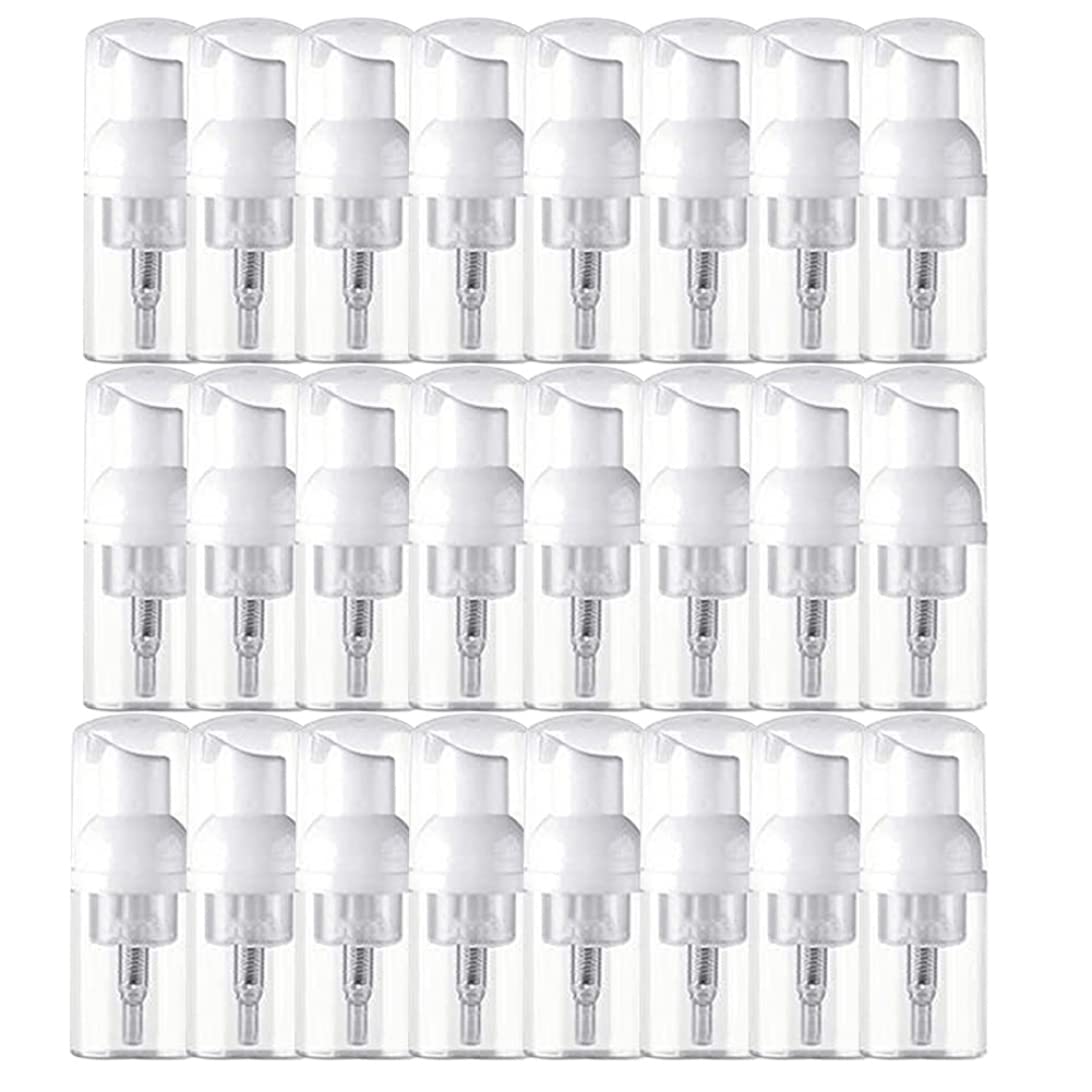 Bouteille pompe mousse voyage 30ml le lot de 24 mini distributeurs parfaits pour le camping