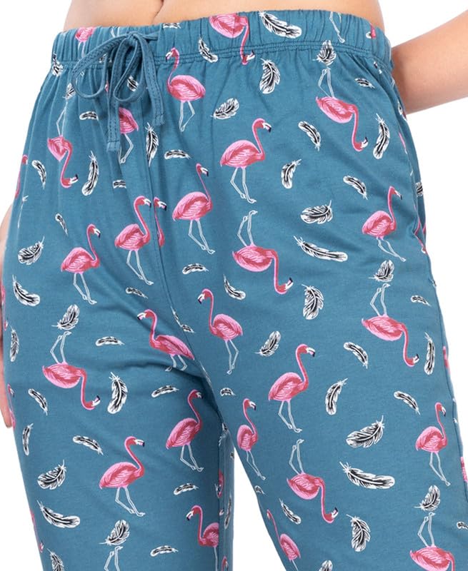 Image of Real Basics Womens Cotton All Over Print Pyjamas (Set of 2)