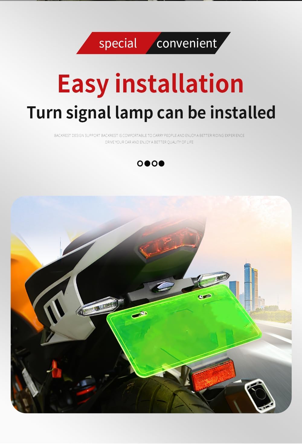 Motorcycle License Plate Bracket Compatible with CB150R CBR150R 2020-2022 License Plate Holder Fender Eliminator Tail Tidy