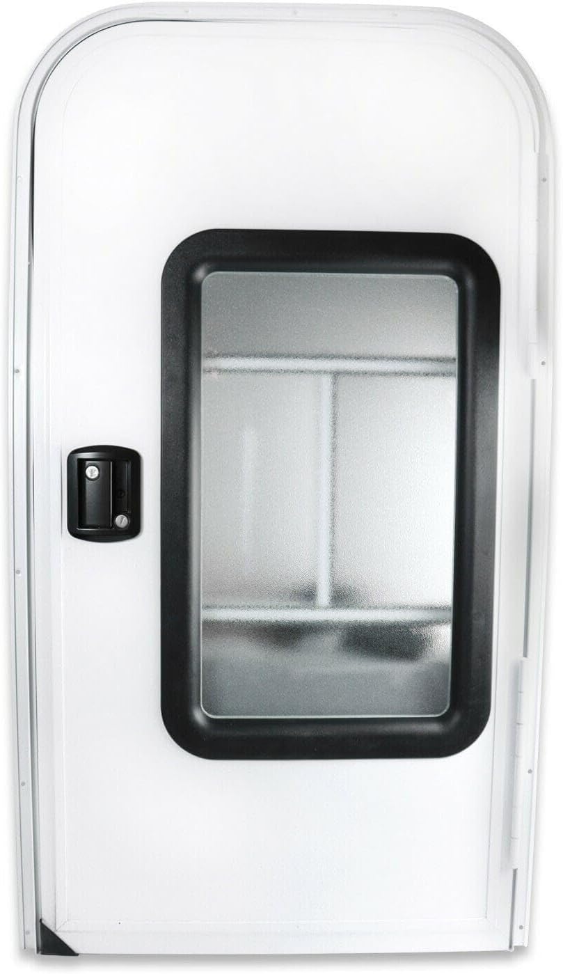 G5A34TD23X44RHW RV Camper Passenger Tear Drop Trailer Door 23" x 44" Entry Door R G5A34-TD23X44RHW