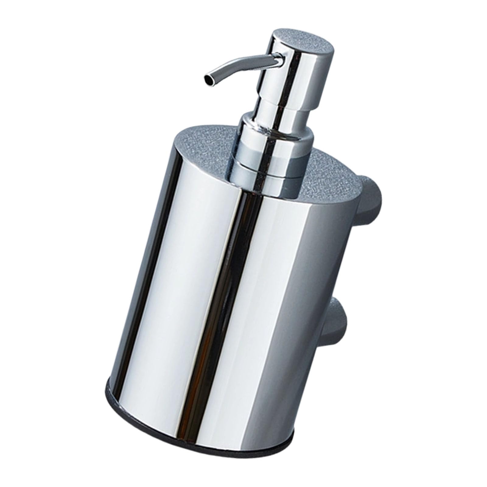 Nvoqilin Plating Upgrades Wall Mount Soap Dispenser With Press Type Spout Rustproof Soap Container For Hygienic Bathroom Rustless Liquid Dispenser