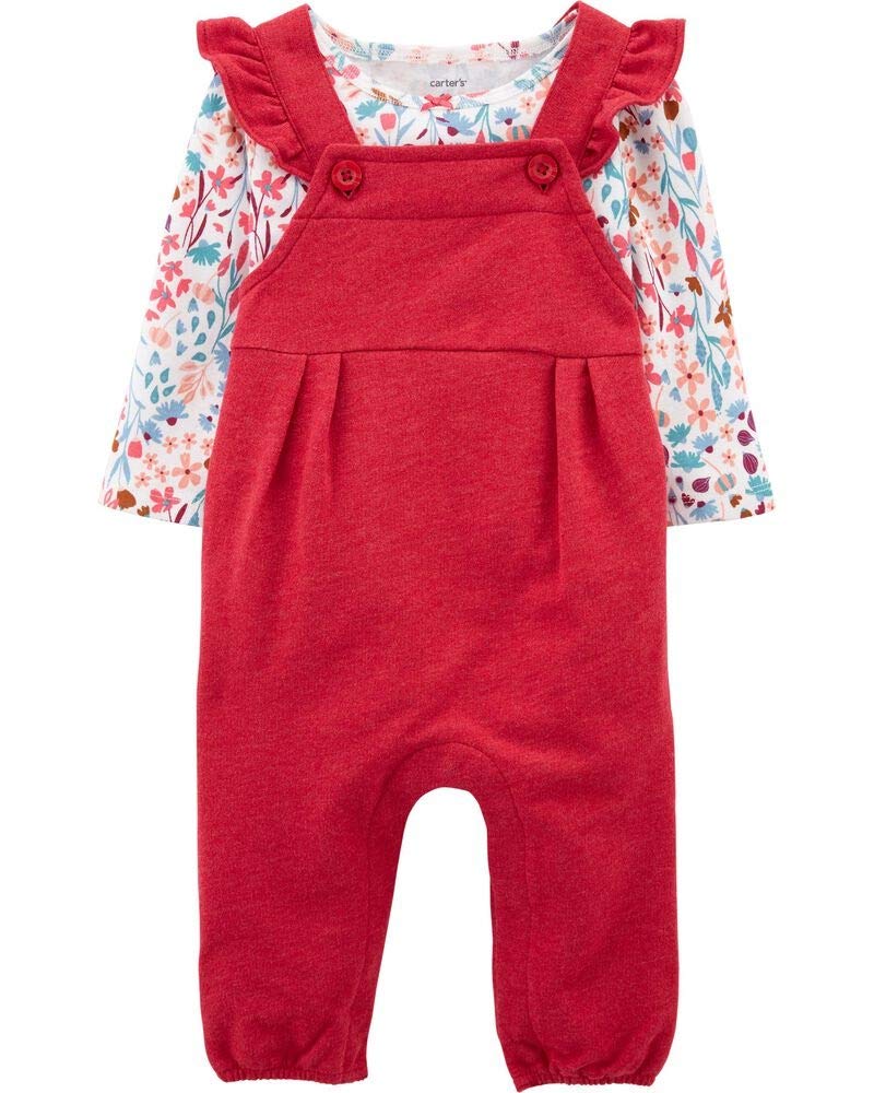 Carter's 2-Piece Tee & Coverall Set (12 Months) Red