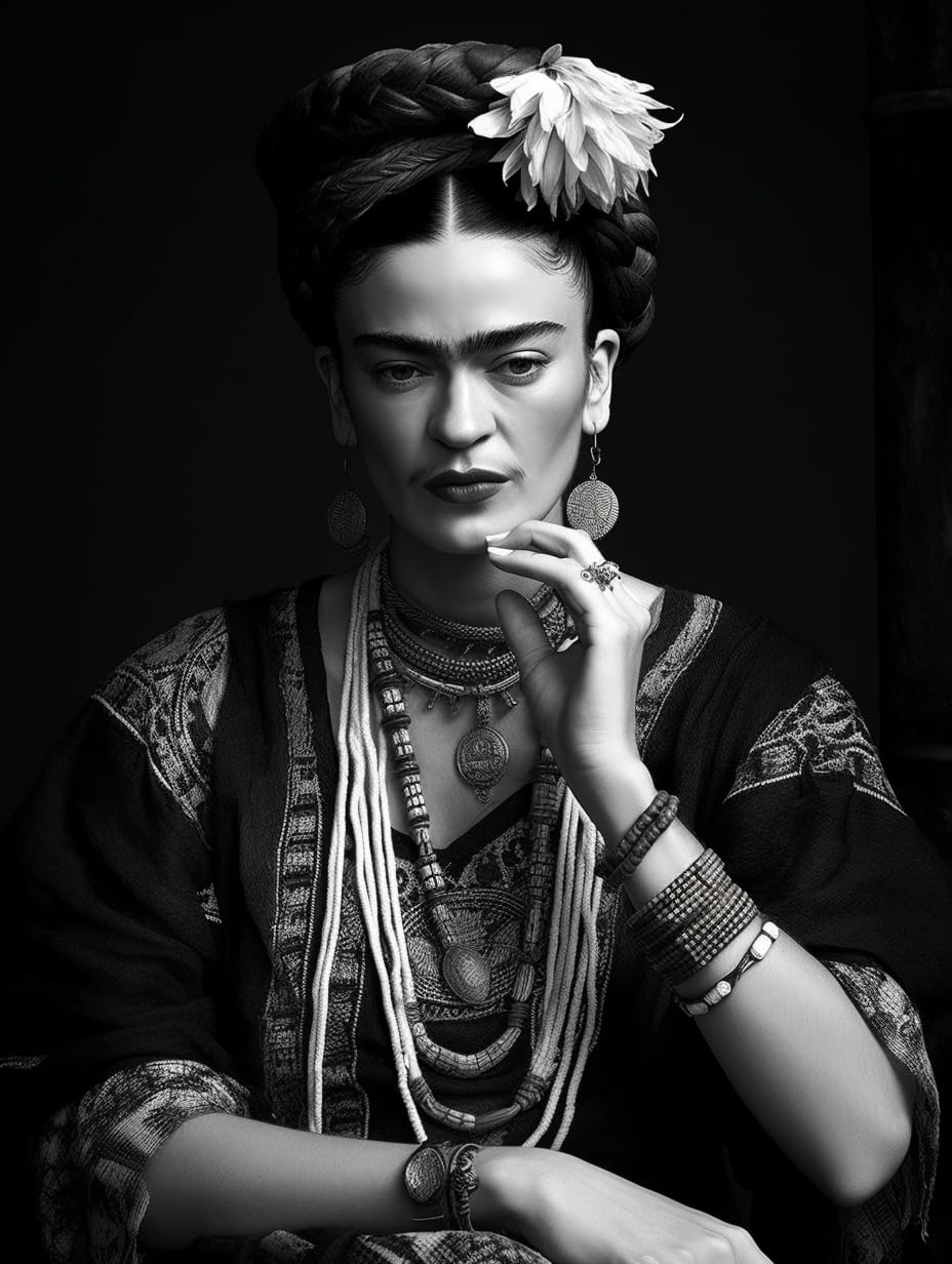 Black Generic | Frida Kahlo Poster | Wall Art | Home Decor