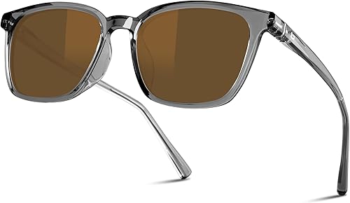 Miniatura 60 de B.N.U.S Gafas de sol polarizadas resistentes a los arañazos con lentes de cristal Corning para una claridad superior y protección UV Lente ámbar