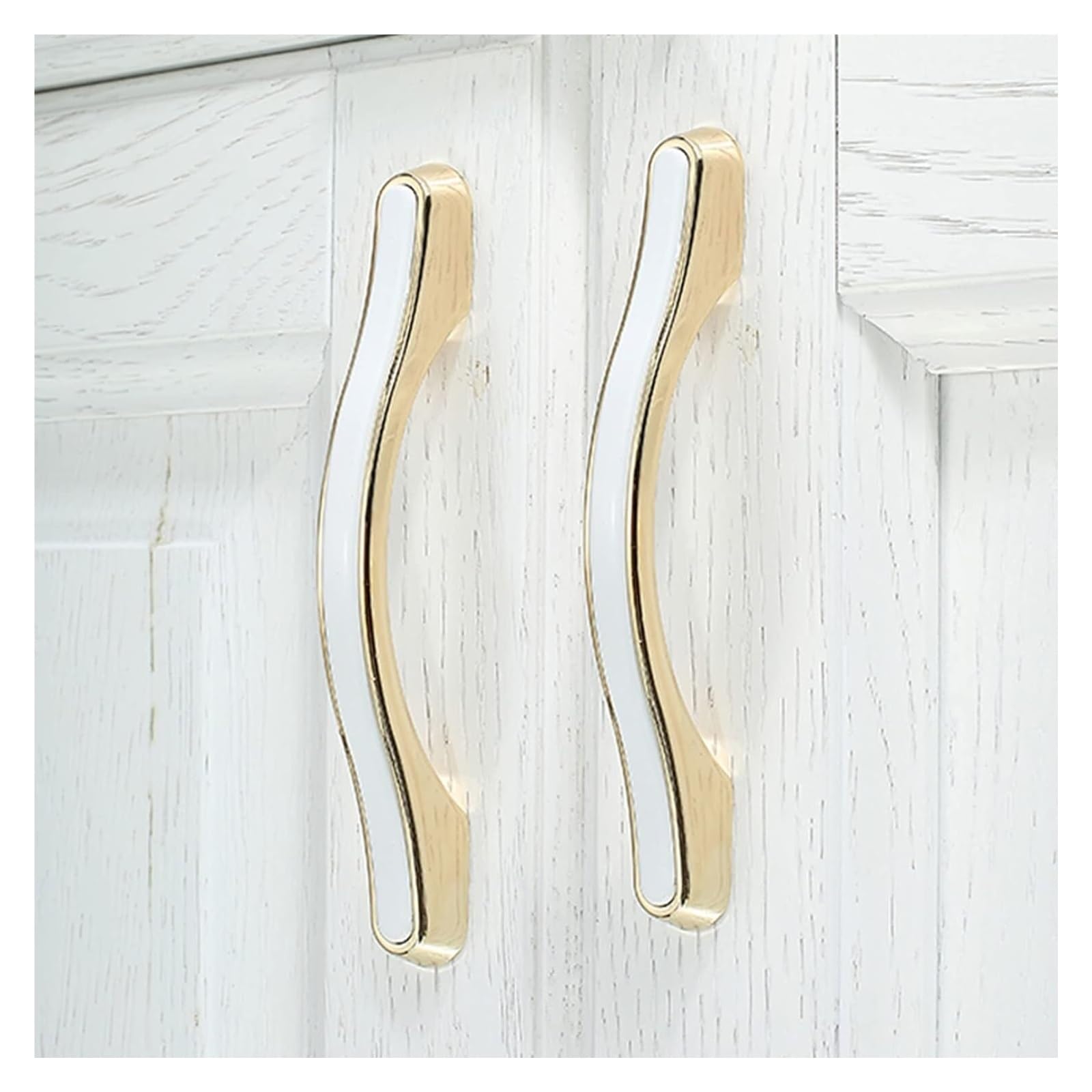 Mbhhu One Color Hidden Drawer Pulls， 2 X Cabinet Handles Kitchen Drawer Door Handles,Zinc Alloy Wardrobe Handles Kitchen Drawer Handles Furniture Cupboard Door Handles,With Screws(Hole Distance 128Mm)