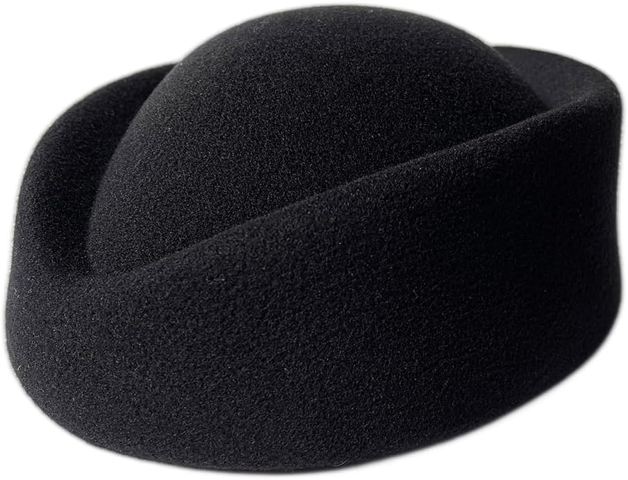Wool Cap Stewardess Pillbox Hat Teardrop Fascinator Base Sweet Design