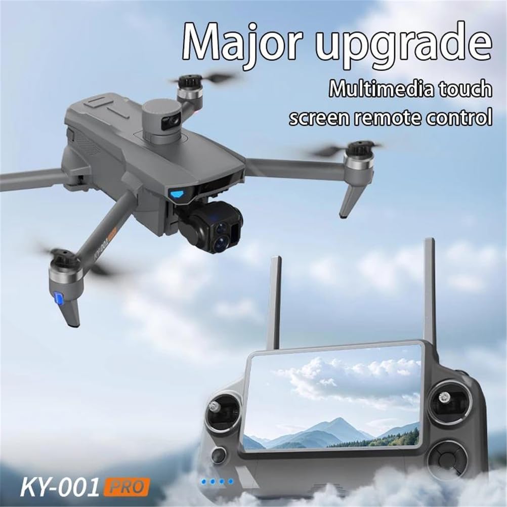 Dual battery,ky001 dron zdalnie sterowany, trójosiowy ptz 4k, profesjonalna fotografia lotnicza, gps, transmisja obrazu cyfrowego, sterowanie ekranem