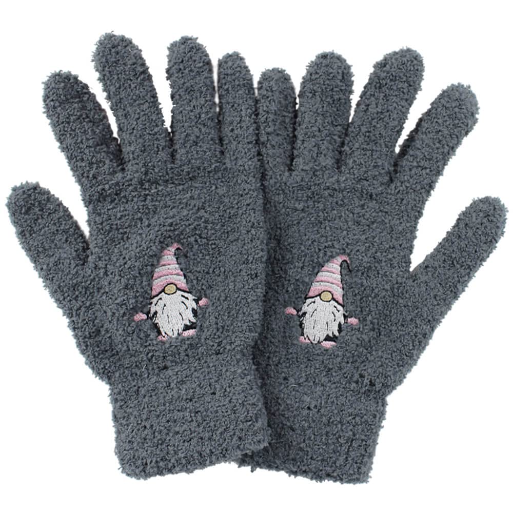 Women's Boucle Super Soft Gonk Gnome Winter Gloves (Dark Colour)