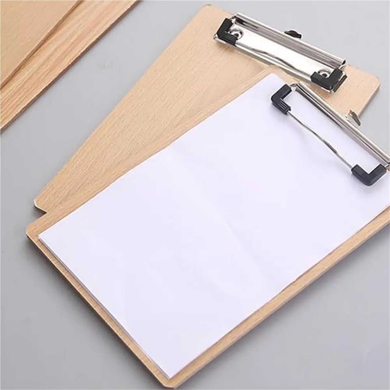 Portablocchi 2 pezzi di formato A4 in legno for appunti, for, cancelleria for ufficio e scuola, con porta carta foro for appendere