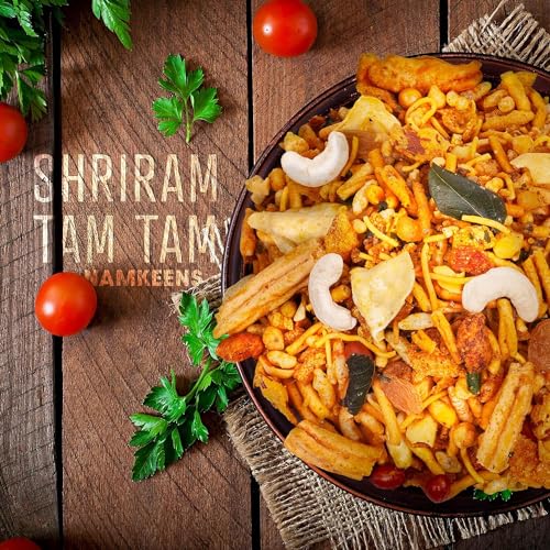 Image of SHRIRAM TAMTAMWALA Delicious Tamtam Regular Mixture Vadodara Tam Tam Bhel Mix Namkeen | Tamtam Vadodara Mixture 750g (Pack of 3 (250g))