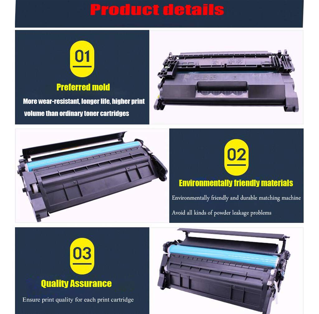 Compatible avec la Cartouche de Toner HP CF226A HpM402n M426fdn Cartouche d'imprimante 26A Cartouche de Toner (Noir)
