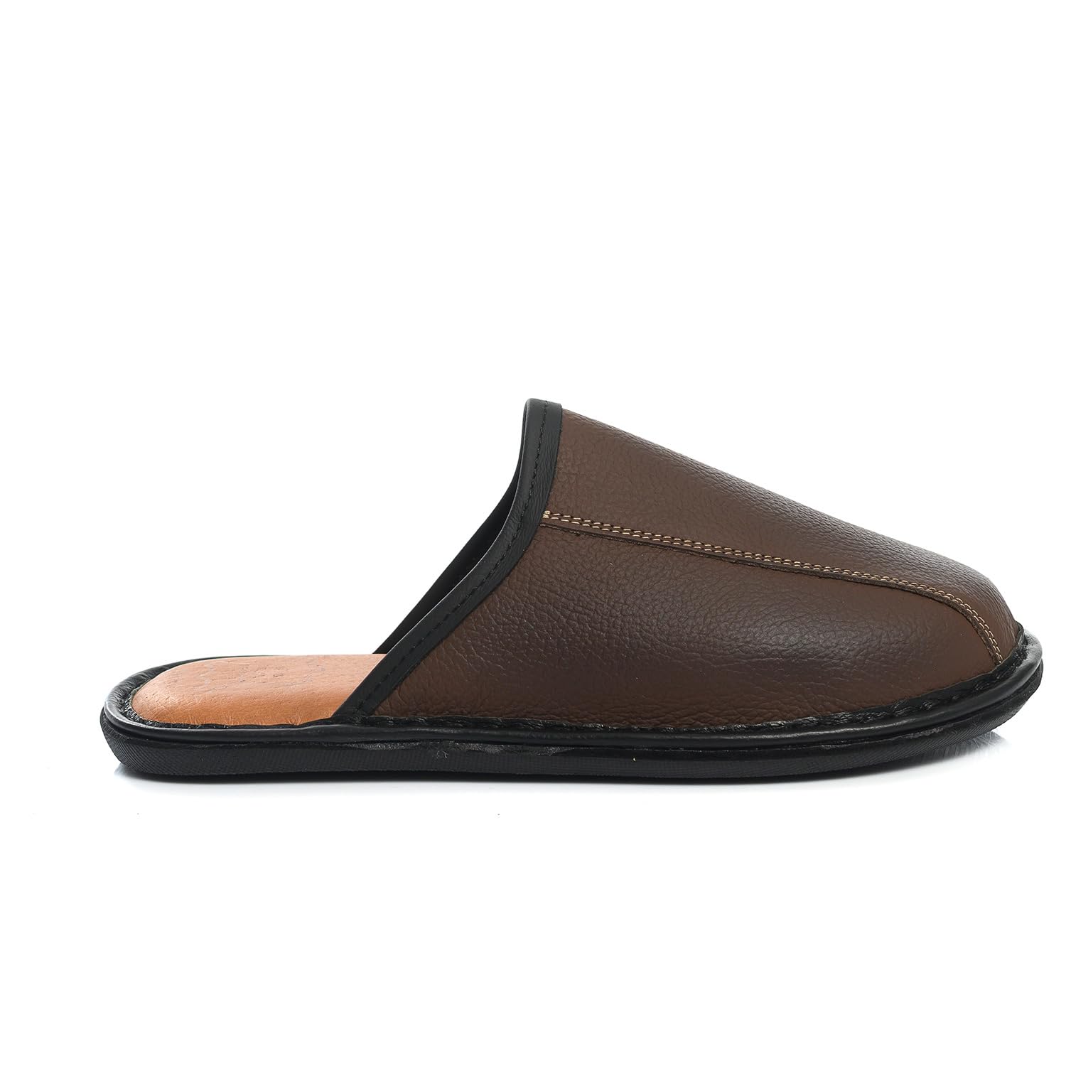 Chaussons en cuir pour homme - Pantoufles faites à la main avec semelle antidérapante, confortables et robustes, tailles 41-47