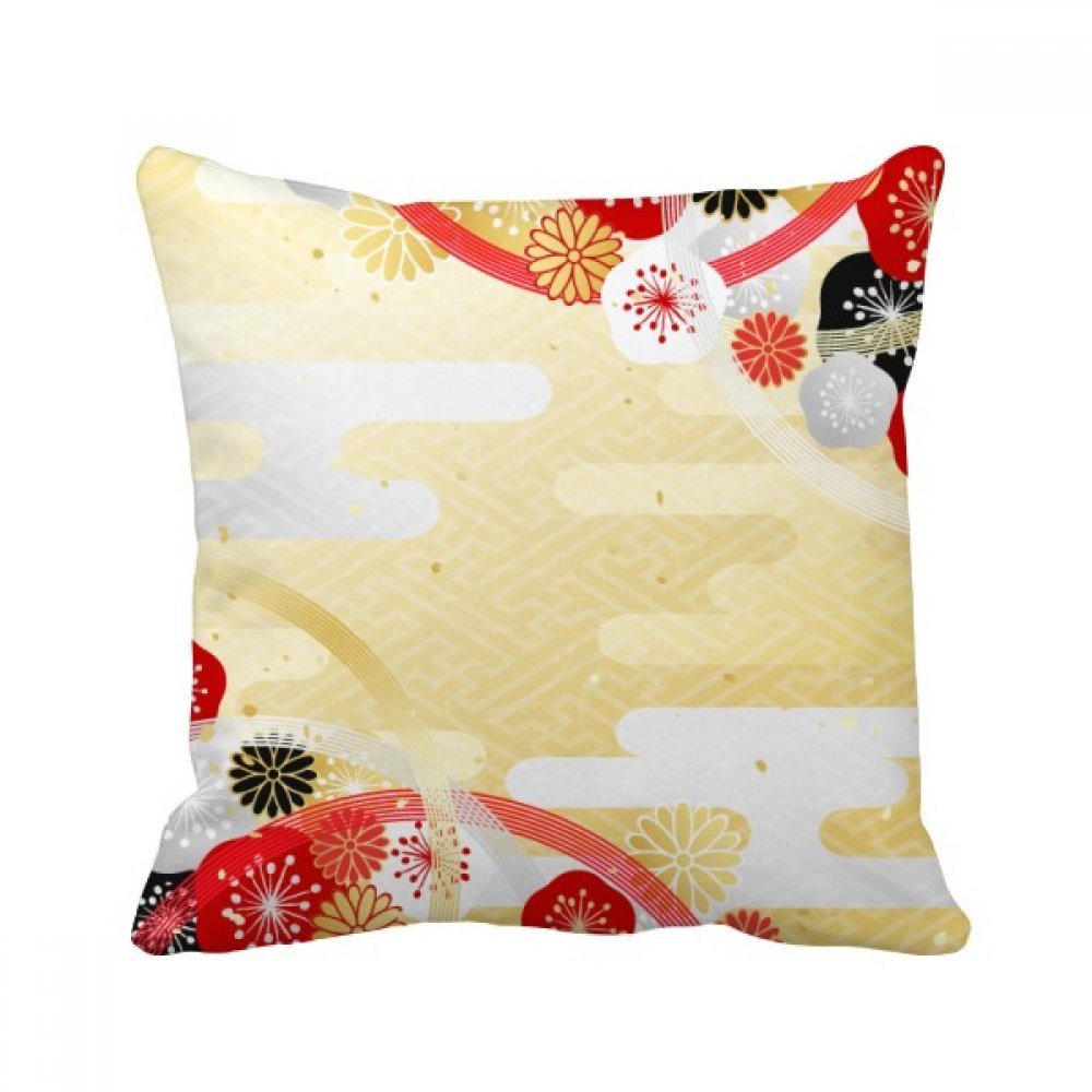 Coussin sakura géométrique multicolore 40x40cm pour raviver un canapé terne