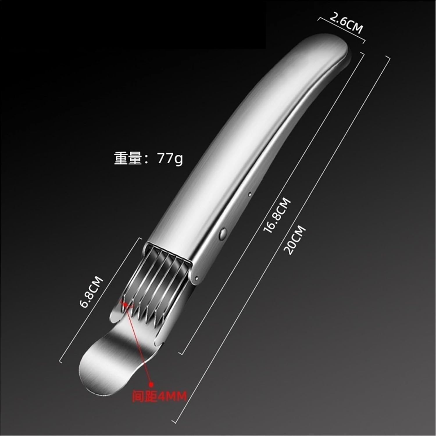 Stainless Steel Scallion Cutter Set - 1/2pcs Multifunctional Vegetable Shredding Knife For Effortless Onion And Garlic Slicing(2pcs)