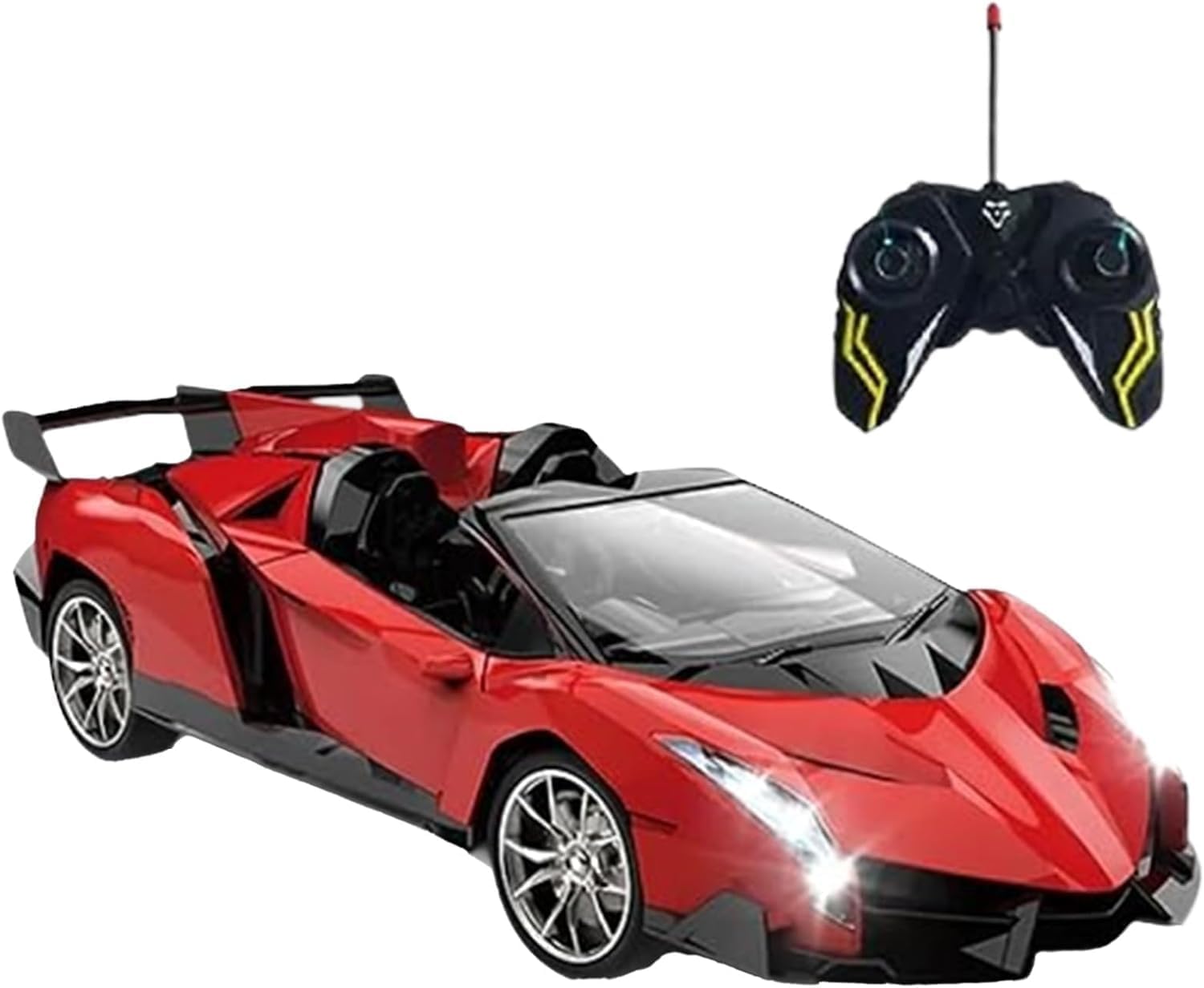 GSV Essentials Remote Control Racing Car, Lamborghini Model Toy Car, RC Model Toy Car for Kids, Endless Fun, Electric Sport Roadster Car Ideal for Birthday, Christmas Party Gifting (Red)