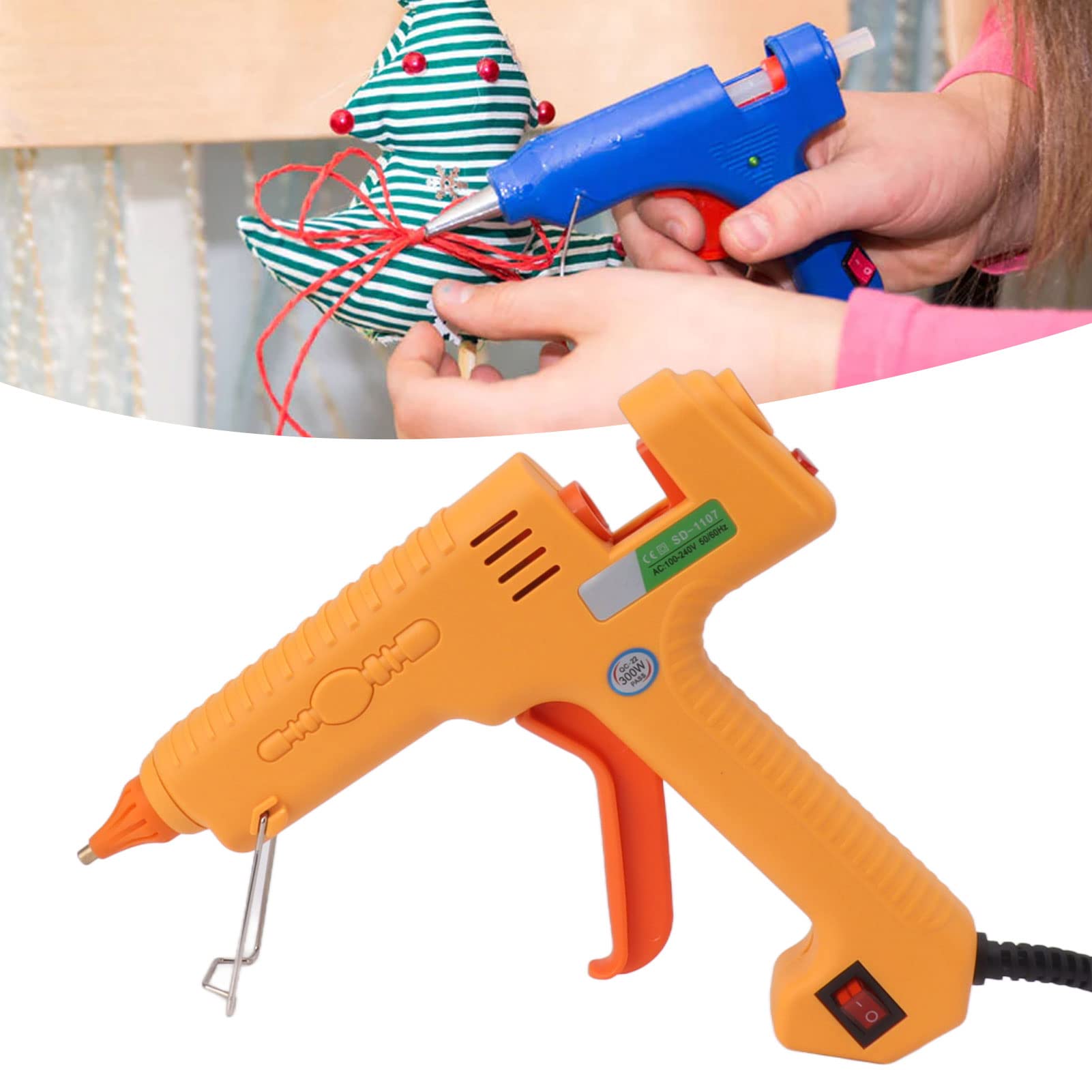 Mini Heating Glue Copper Nozzle For Diy Home Repairing School Arts Decoration Craft 300W Hot Glue Us Plug 100?240V (SD-1107)