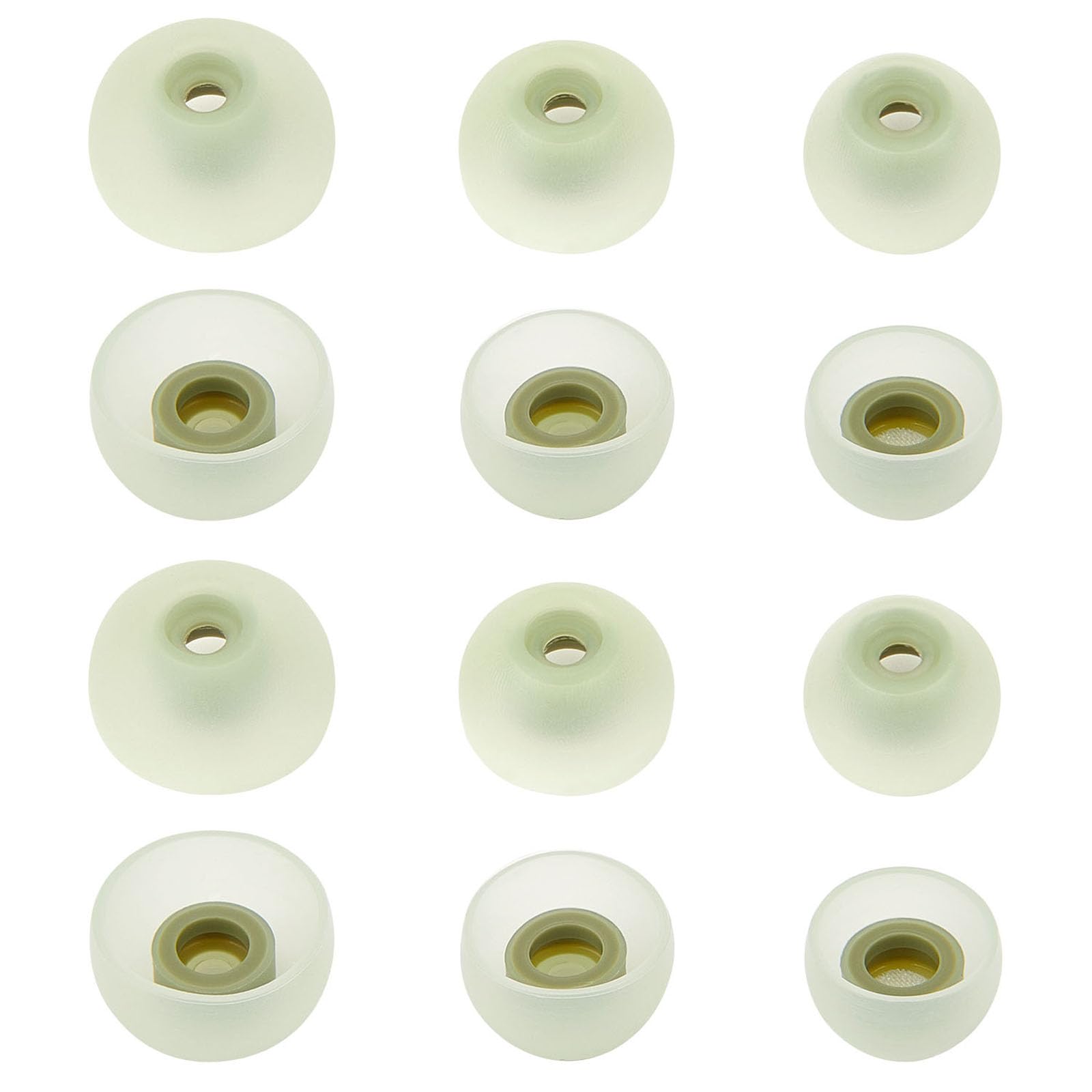 Earbud Tips 6 Pairs Galaxy Buds 2 Silicone Ear Tips Replacement Earbud Tips Ear Bud Rubber Tips Eargel Wing Tips Earbud Case Compatible with Samsung Galaxy Buds 2 and Galaxy Buds Plus S/M/L