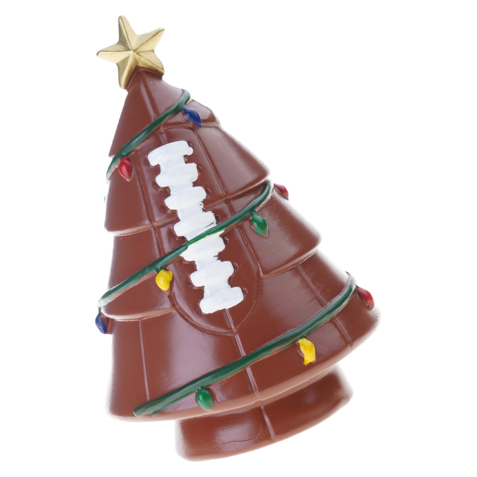 Veltros E Handcrafted Resin Football Shaped Holiday Ornament For Christmas Tre And Hom Decoration Festival Accessory Uniqu Football-Shaped Resin Christmas Tre Ornament