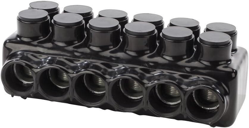 - NSI Polaris Heavy Duty Connector, IPLDH Series, 750-250 MCM AWG Wire Range, 6 Ports, 5/16" Hex, 4.50" Width, 3.50" Height, 9.15" Length IPLDH750-6