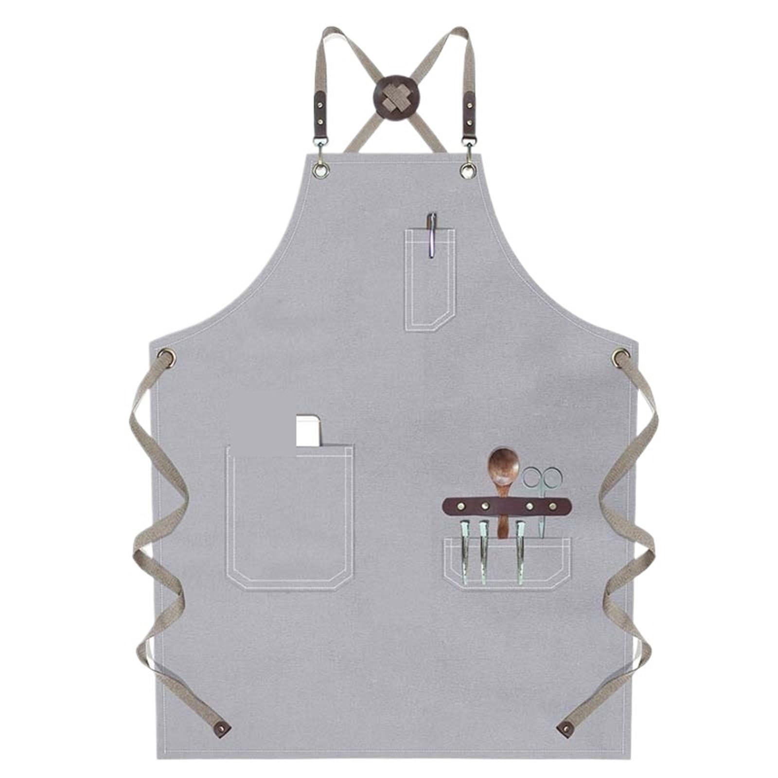 Tabliers Tablier de restauration hommes femmes cuisine Chef pâtisserie Restaurant serveur tabliers imperméables Per Restaurant,Jardinage
