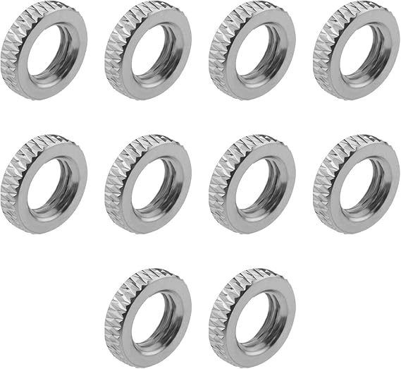 SING F LTD 10Pcs Presta Valve Core Lock Ring Nut Presta Valve Cylinder Lock Ring