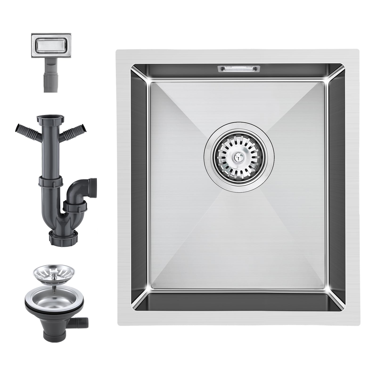 23-1/2 In. Drop-In / Topmount 16 Gauge Stainless Steel Single Bowl Kitchen Sink / Laundry & Utility Sink With 15mm Radius Corner Design - View #4