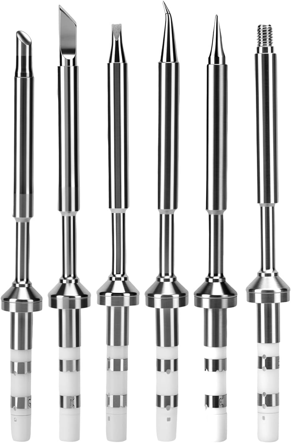 eZAKKA Heat Set Insert Tool M2-M8 Compatible with TS100 | Compatible with TS101 PinecilV2 936 900M Soldering Iron. Hot melt brass knurled nuts, 3D print install kit