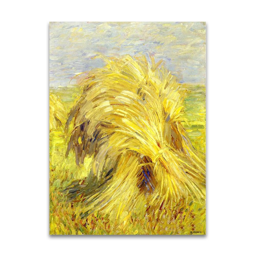 LZ6J8C9 Franz Marc《Sheaf of Grain》Famous Canvas Painting Reproductions.(60x84cm(23.7x33.0in/Frameless)