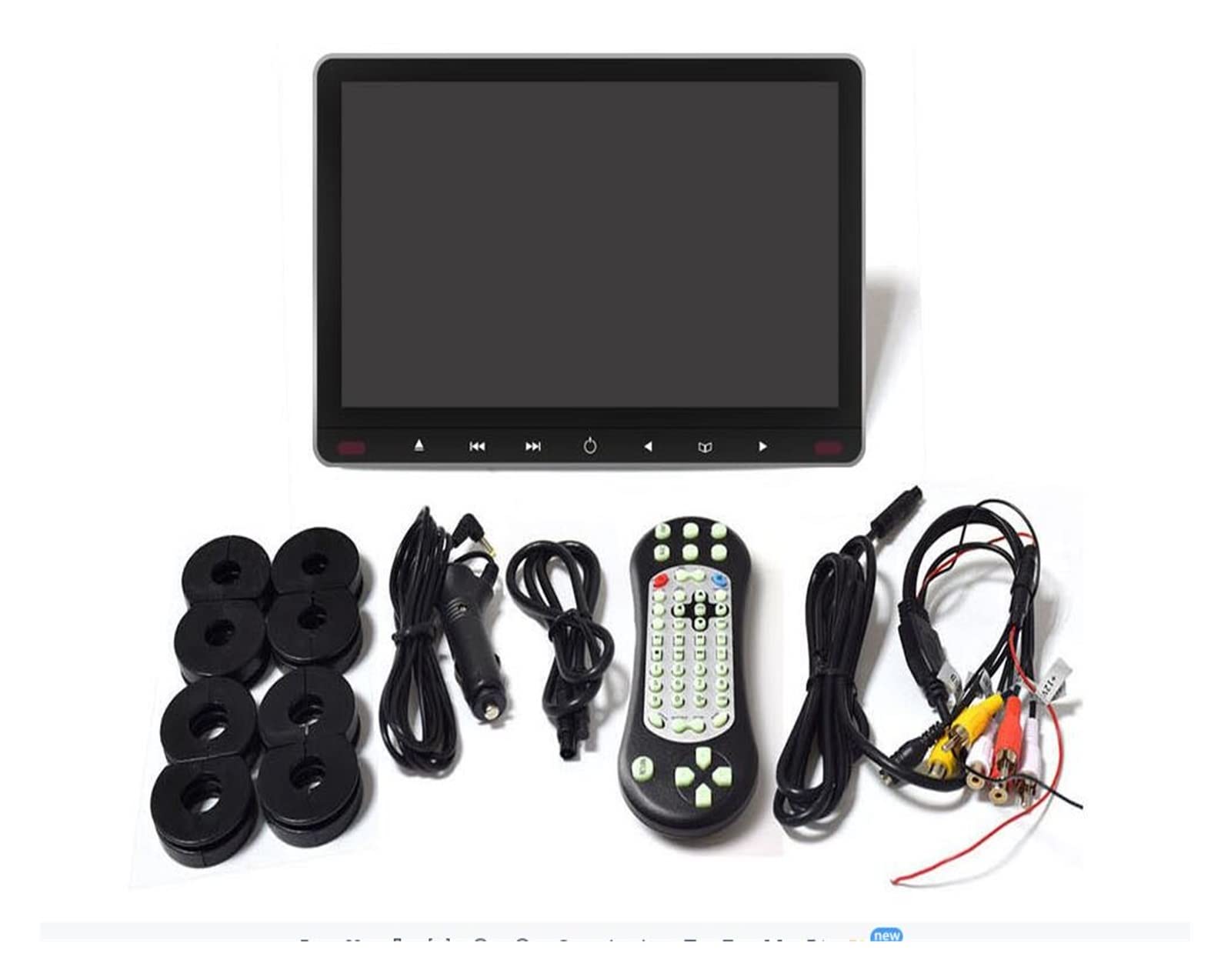Telewizor w Zagłówku, 11.6 Cal monitor montowany za zagłówkiem samochodu DVD MP5 odtwarzacz wideo 1080P HD USB/SD/HDMI/IR/FM/gra rozdzielczość 1920X1080P zagłówek Monitor(2PCS)
