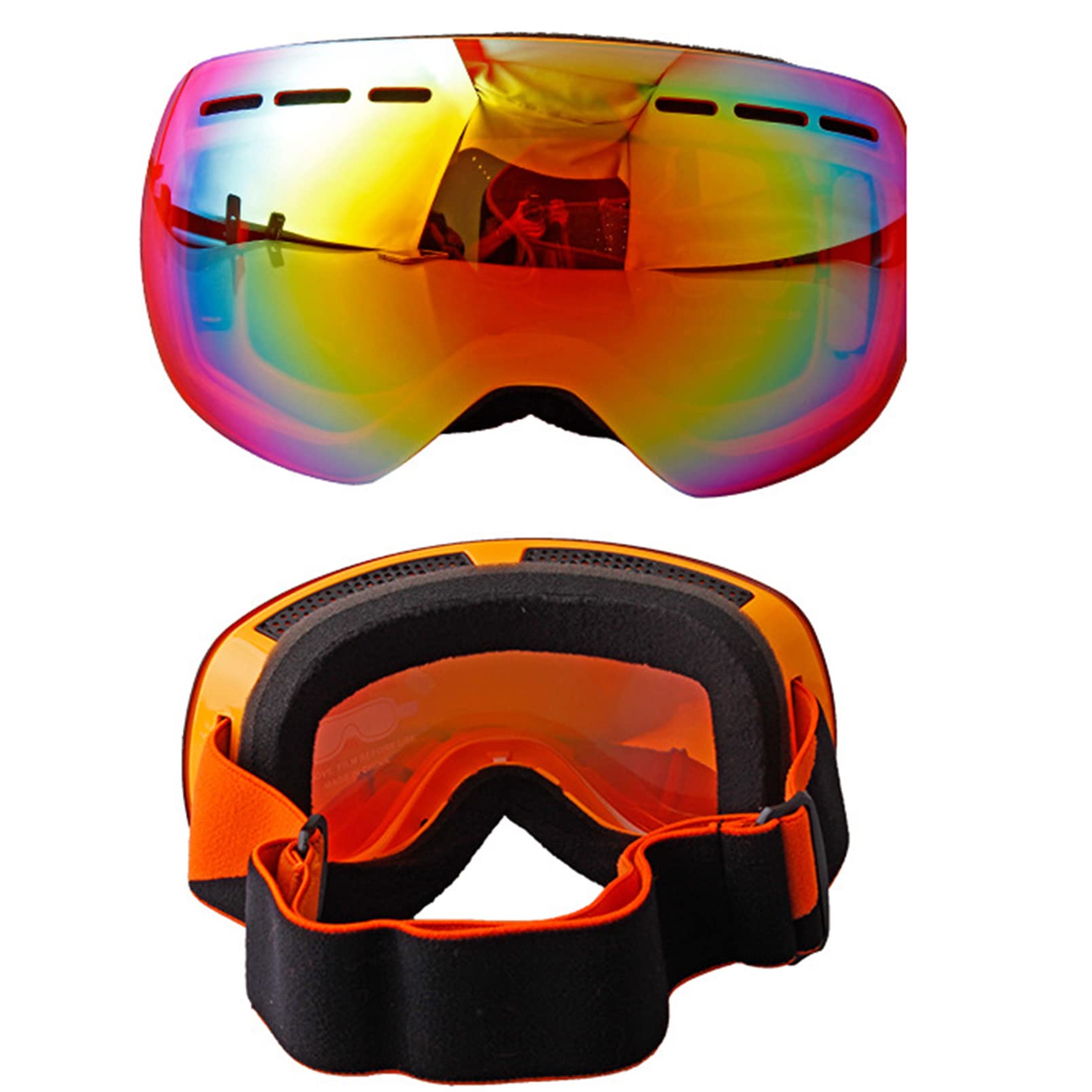 Occhiali da Sci con Doppia Lente antiappannamento sopra Gli Occhiali Occhiali da Sci/Snowboard per Uomo, Donna e Ragazzo Protezione UV al 100%