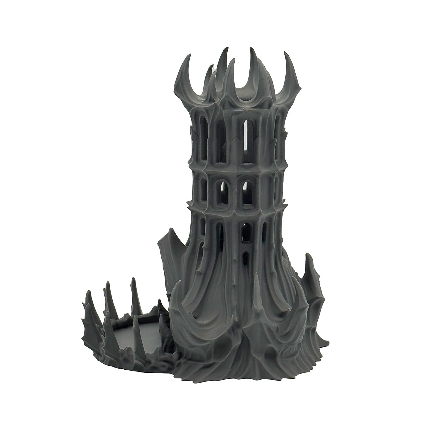 Obsidian Zitadelle Würfelturm für Würfel bis 25mm | DND Castle Dice Tower Made in Germany | Tabletop RPG Pathfinder Pen & Paper Fantasy | Deko zum Bemalen | Geschenk Rollenspieler