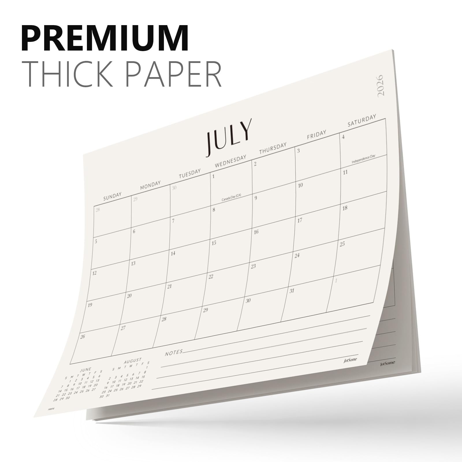 Jotsome Schreibtischkalender 2026 - 2027 mit Schreibtischunterlage, Schreibtischunterlage Kalender von Juli 2026 bis Dezember 2027, 35,6 x 26,7 cm, Schreibtischunterlage Kalender für Zuhause und Büro