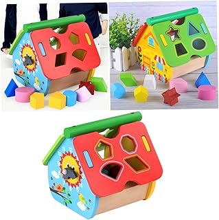 SAFIGLE Blocos De Construção Para Crianças Blocos De Casa De Madeira Desmontagem Blocos De Construção De Madeira Para Educação Infantil Blocos De Construção De Casa Blocos De Construção