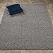 Cozy Shag Collection Grey Solid Shag Rug (7'10'' X 9'10
