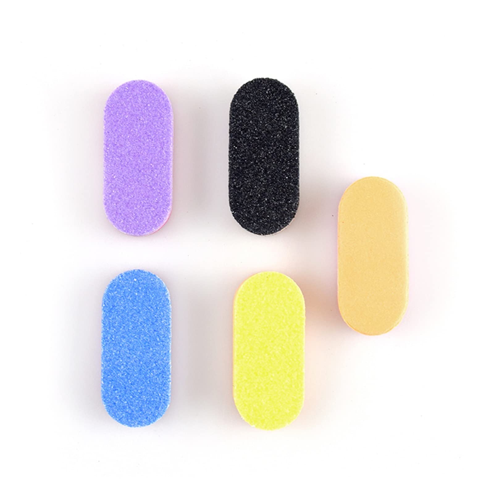 Schwamm-Nagelpolierblöcke, Mini-Schwamm-Nagelpolierfeilen, Körnung 100/180, 4,8 x 2 x 1,2 cm, mehrfarbig, 10/20/40 Stück (lila, 20 Stück)