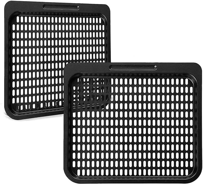 2PCS Cooking Tray Replacement, 10 QT Mesh Cooking Rack Air Fryer Accessories, Air Fryer Oven, Dishwasher Safe (10 QT)