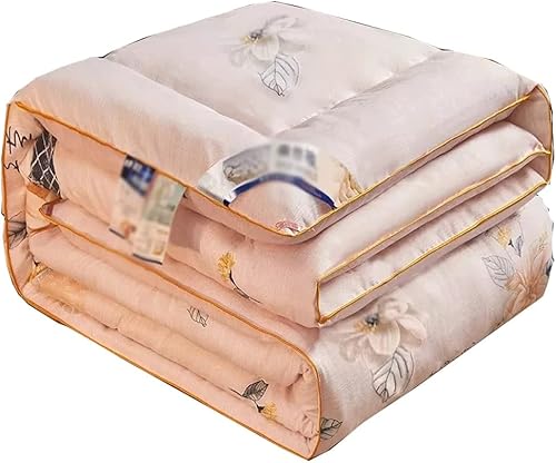 QUUL Colcha de seda para dormir tamaño King Queen edredones de invierno de 220 x 240 color D tamaño 220 x 240 pulgadas 88lbs