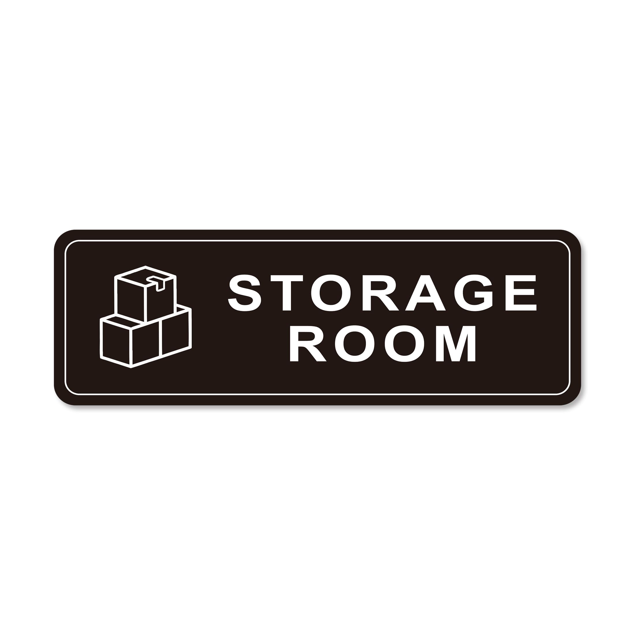 Storage Room Door Sign for Business and Home, Self-Adhesive Durable Modern Storage Room Sticker, Authorized Personnel Only Signs for Industry, Hospital, Restaurants, Private Area