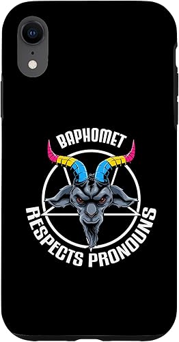 Funda para iPhone XR Gothic LGBTQ Pansexual Goth Baphomet