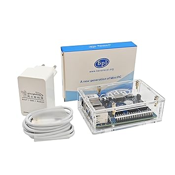 youyeetoo Banana Pi BPI-M5 Amlogic S905X3 Single Board Computer with 4GB RAM and 16G eMMC for AIOT Support Android Debian Raspberry Pi Replacement (with Power and case)