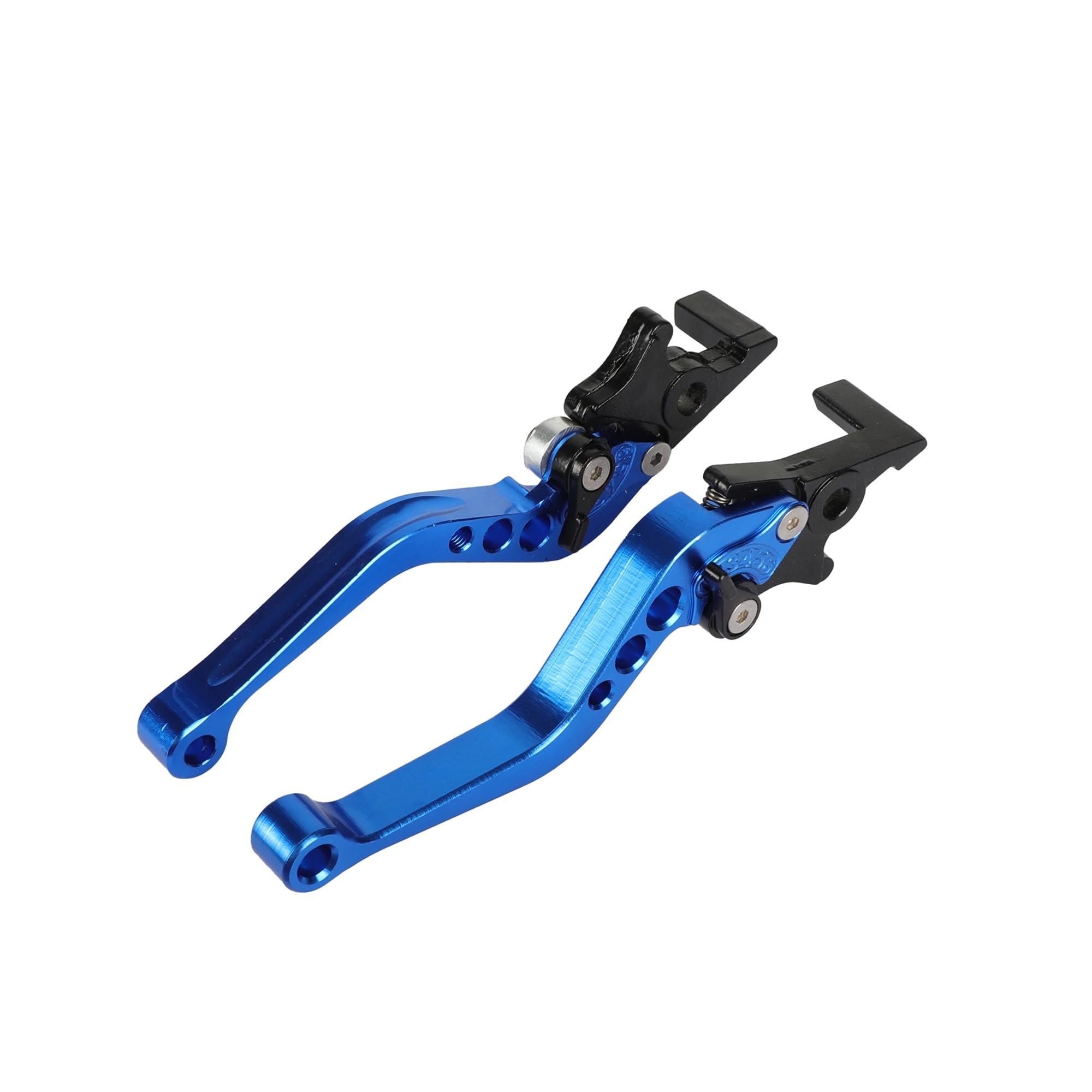 Ywqjiopm Blue Motorcycle Brake Clutch Lever Motorcycle Double Disc Brake Universal Double Disc Brake Handle Lever Motorbike Modification Accessories Brake Lever