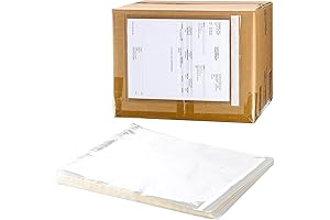50-Count 2.5-Mil Premium Clear 9.5'' x 12'' Packing List Envelopes