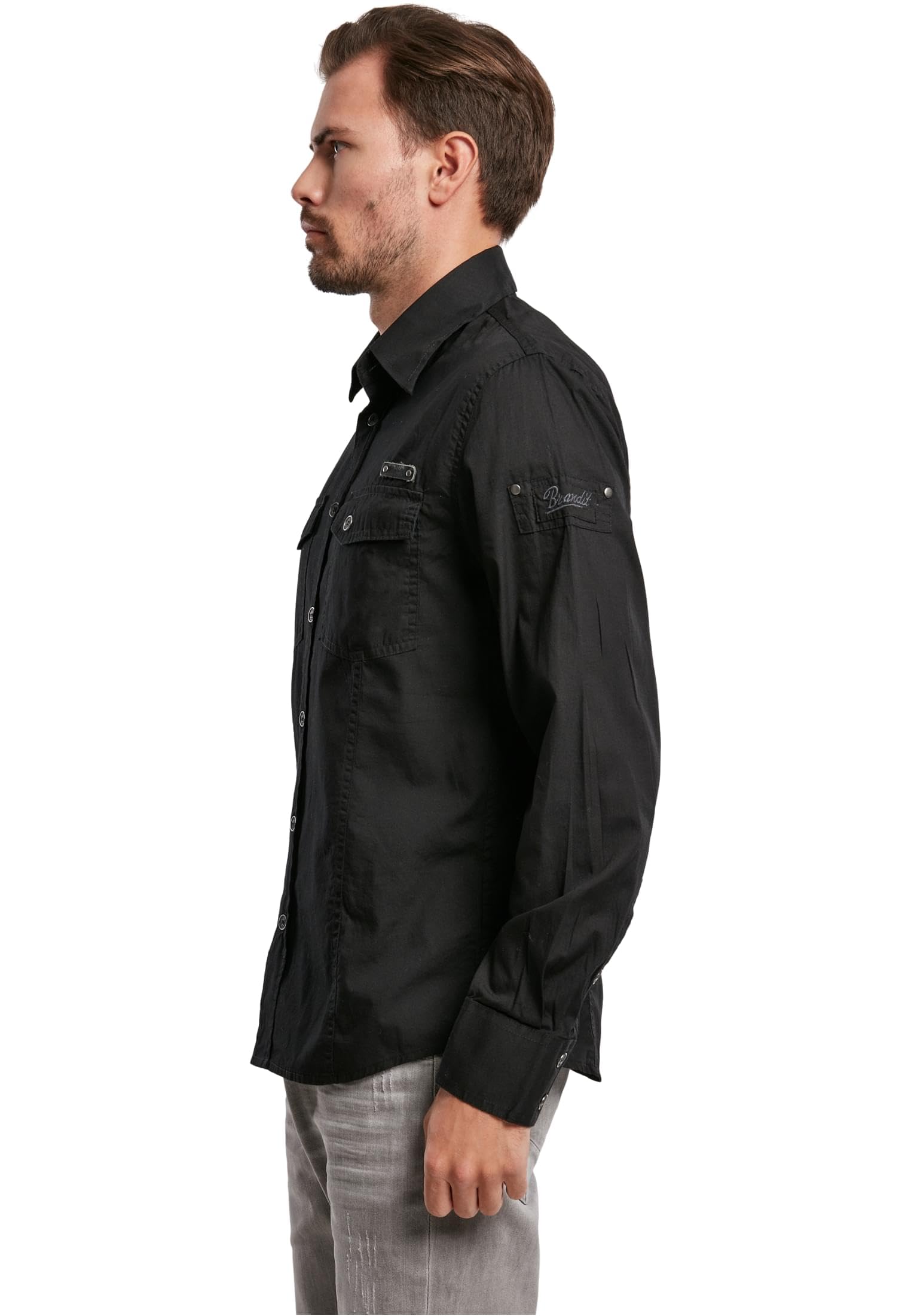Brandit Uomo Slim Shirt Camicia da Uomo B-4005