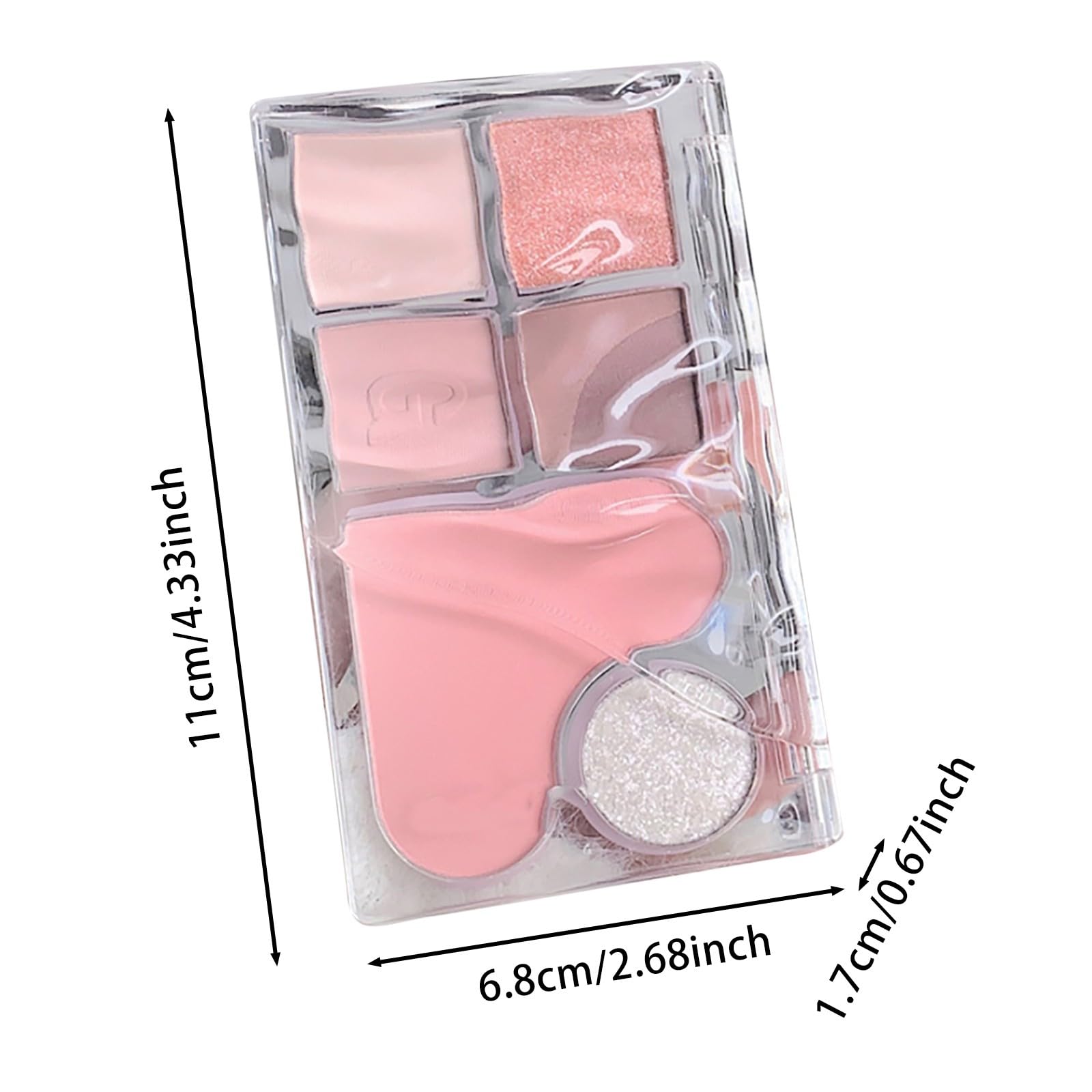 Amazon.co.jp: アイシャドウパレット 6色 アイシャドウ チーク ピンク