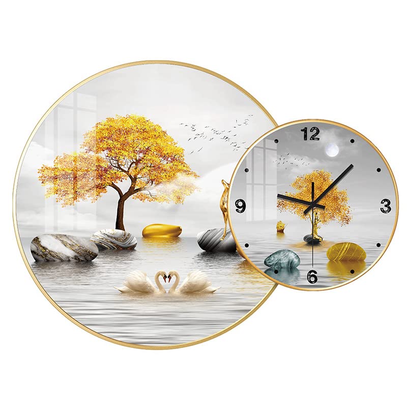 Horloges murales décoratives légères et modernes pour salon minimaliste - 2