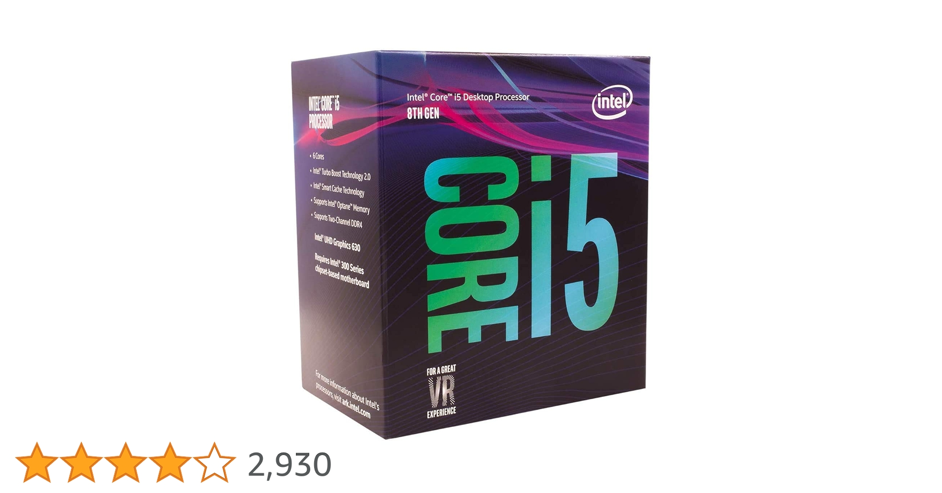 Amazon | Intel CPU Core i5-8400 2.8GHz 9Mキャッシュ 6コア/6