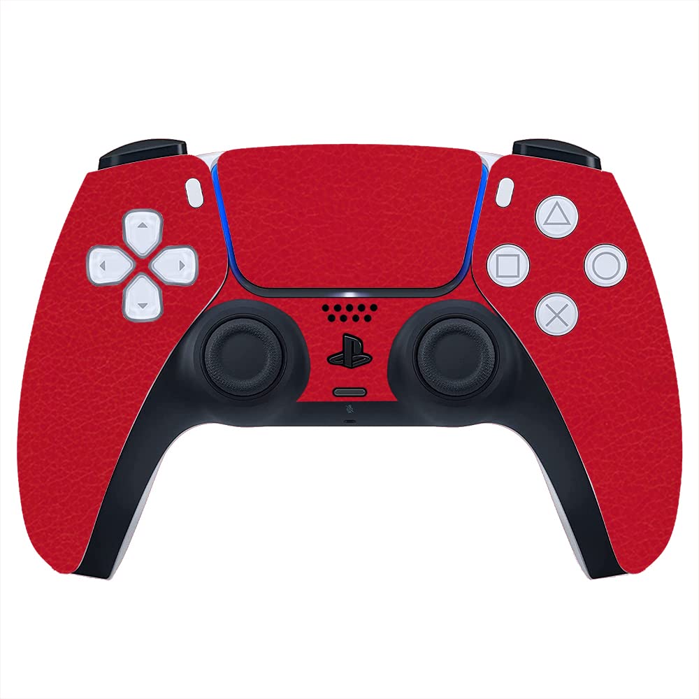GADGETSWRAP Premium Material Skin Sticker Decal Compatible with PS5 Controller - Leather Red (B0B1HG15VS) Amazon Price History, Amazon Price Tracker