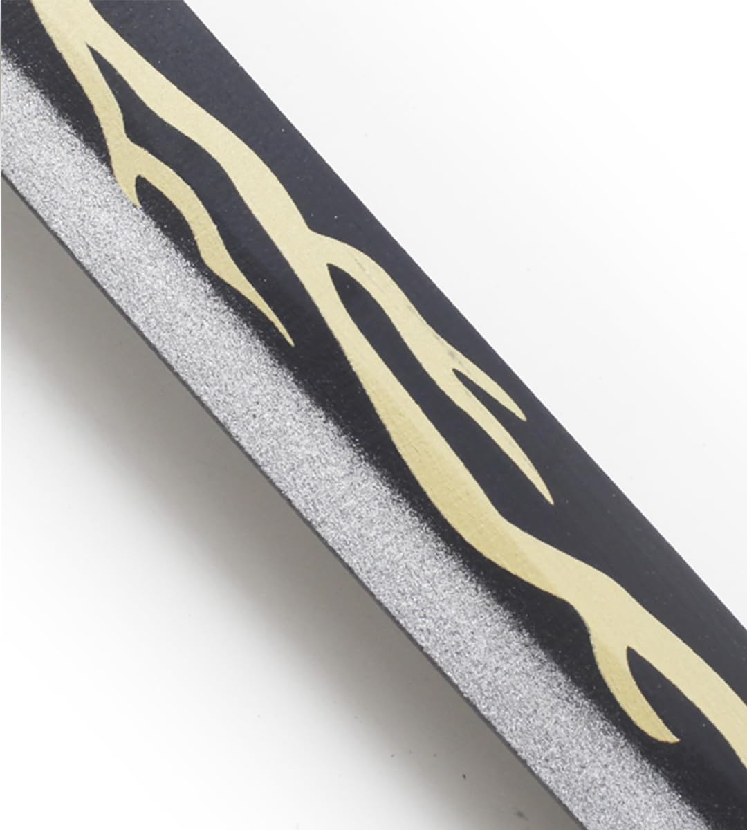 Demon Slayer Katana Zenitsu Agatsuma en Bois - Épée Kimetsu No Yaiba Sabre Réplique Cosplay avec Présentoir et Ceinturon