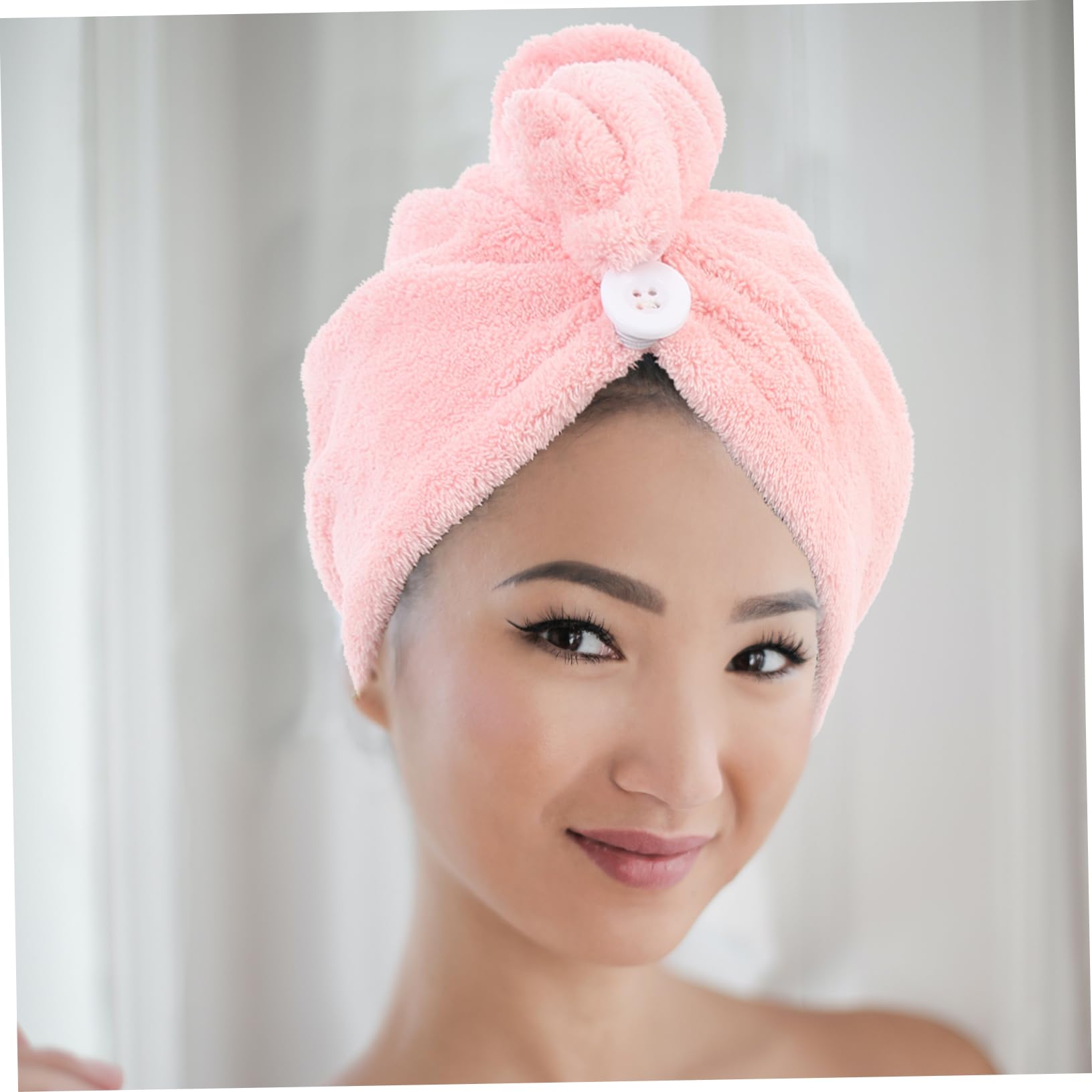 PartyKindom 3pcs Hair Drying Towels Absorbent Coral Fleece Hair Wraps for Women Fast Drying Shower Towels Lightweight Gentle for Home Travel Use