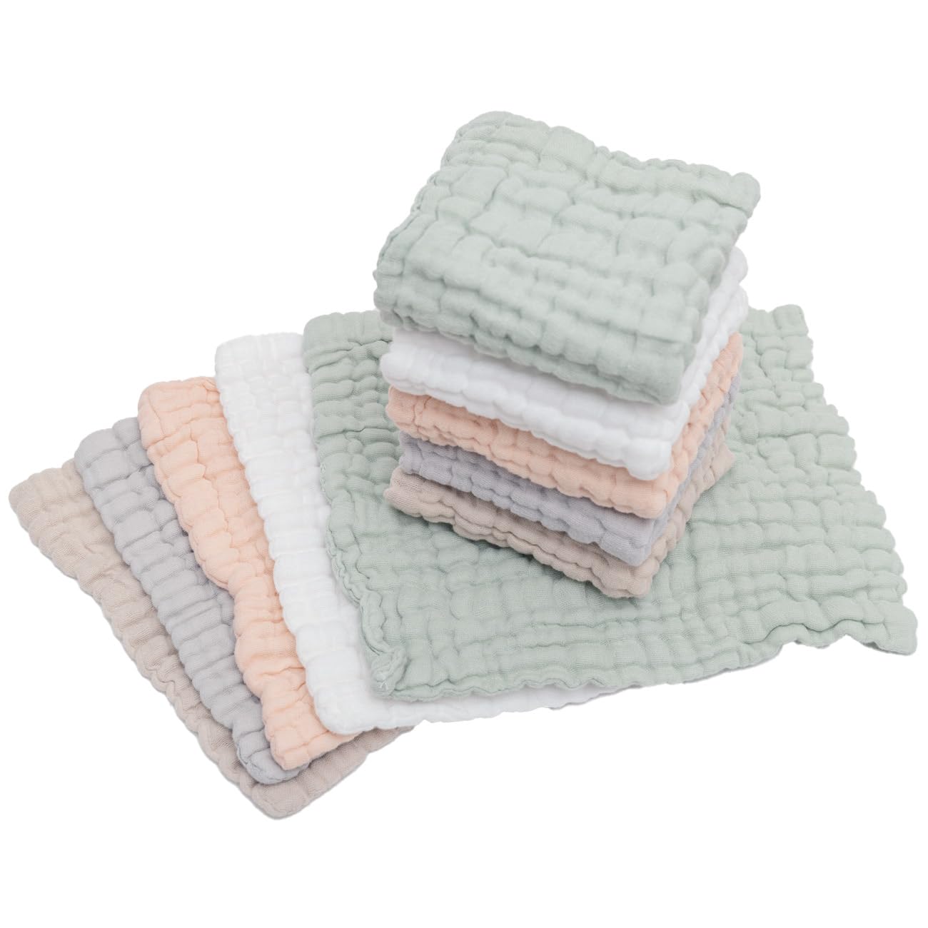 Amazon | (ケラッタ) イブル ガーゼハンカチ ベビー もこもこ 6重